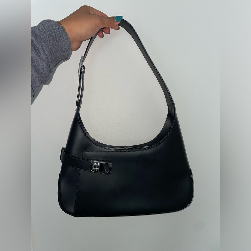 Ferragamo Archive Leather Shoulder Bag